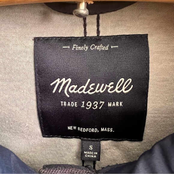 Madewell Navy Blue Finely Crafted Jacket - Picture 3 of 6